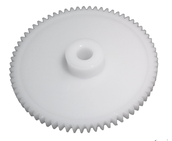 Spur gear DS made of Plastic M90-44, module 0.8, 70 teeth, bore 6
