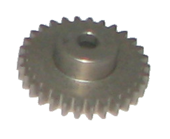Spur gear LS made of Steel S45C, module 0.8, 30 teeth, bore 4