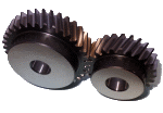 Helical gear KHG made of Steel 42CrMo(S)4, module 1.5, 35 teeth, bore 15