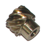 Screw gear AN made of Alu-Bronze C95400, module 1.5, 10 teeth, bore Ø8