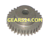 Spur gear LS made of Steel S45C, module 0.5, 30 teeth, bore Ø3