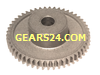 Spur gear LS made of Steel S45C, module 0.5, 50 teeth, bore Ø4