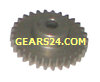 Spur gear LS made of Steel S45C, module 0.8, 30 teeth, bore Ø4