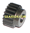 Spur gear MSG made of Steel S45C, module 1, 20 teeth, keyway 3×1,4, bore Ø8