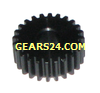 Spur gear SSA made of Steel S45C, module 1, 24 teeth, bore Ø8